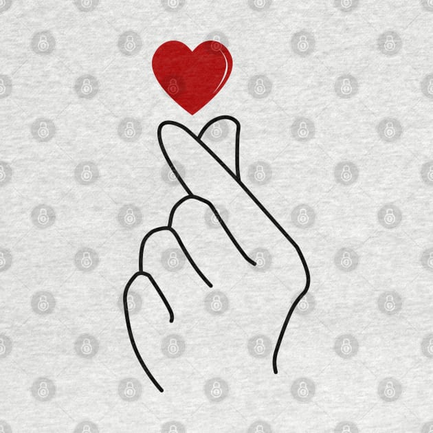 Saranghae Finger Heart by KA Creative Design
